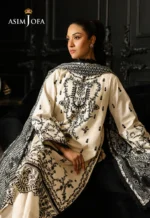 Asim Jofa EMBROIDERED CAMBRIC UNSTITCHED 3 PCS - Image 2