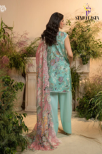 Morja by Gullji Cotton Lawn 3PC Unstitched Collection with Embroidered Neck & Chiffon Dupatta - Image 2