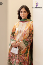 Morja by Gullji Cotton Lawn 3PC Unstitched Collection with Embroidered Neck & Chiffon Dupatta - Image 2