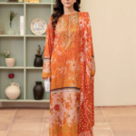 Morja by Gullji Cotton Lawn 3PC Unstitched Collection with Embroidered Neck & Chiffon Dupatta