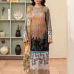 Morja by Gullji Cotton Lawn 3PC Unstitched Collection with Embroidered Neck & Chiffon Dupatta