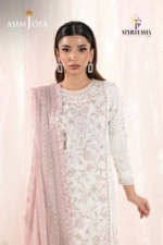 Asim Jofa EMBROIDERED SLUB LAWN UNSTITCHED 3 PCS