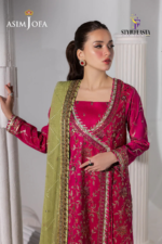 Asim Jofa EMBROIDERED RAW SILK UNSTITCHED 3 PCS - Image 2
