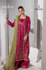 Asim Jofa EMBROIDERED RAW SILK UNSTITCHED 3 PCS