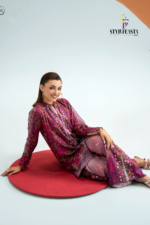 ECHO by GJ Premium Bana Dora Linen Printed 2 Piece Suit – Unstitched - Image 3