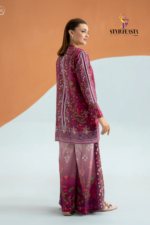 ECHO by GJ Premium Bana Dora Linen Printed 2 Piece Suit – Unstitched - Image 2