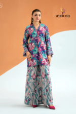 ECHO by GJ Premium Bana Dora Linen Printed 2 Piece Suit – Unstitched