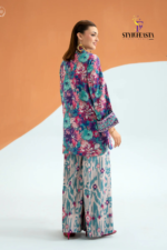 ECHO by GJ Premium Bana Dora Linen Printed 2 Piece Suit – Unstitched - Image 2