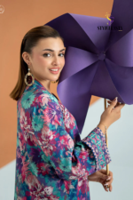 ECHO by GJ Premium Bana Dora Linen Printed 2 Piece Suit – Unstitched - Image 3