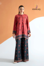 ECHO by GJ Premium Bana Dora Linen Printed 2 Piece Suit – Unstitched