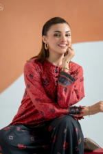 ECHO by GJ Premium Bana Dora Linen Printed 2 Piece Suit – Unstitched - Image 3