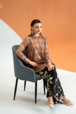 ECHO by GJ Premium Bana Dora Linen Printed 2 Piece Suit – Unstitched - Image 2