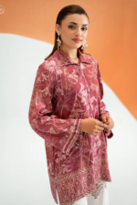 ECHO by GJ Premium Bana Dora Linen Printed 2 Piece Suit – Unstitched - Image 3