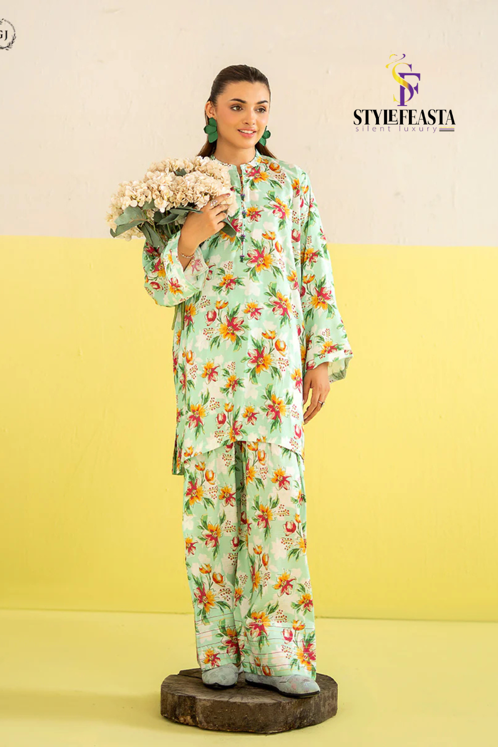 Untitled design-306 Zeya by gullji 2 PC UNSTITCHED (SHIRT & TROUSER) - Image 1