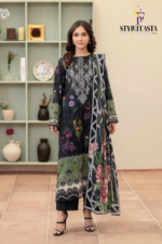 Morja by Gullji Cotton Lawn 3PC Unstitched Collection with Embroidered Neck & Chiffon Dupatta